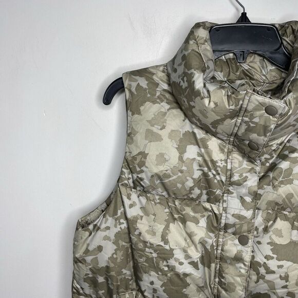 PRANA Puffer Vest Women Medium Green Wildflower NEW Hellebore Down Filled Zip-Up - Picture 3 of 16